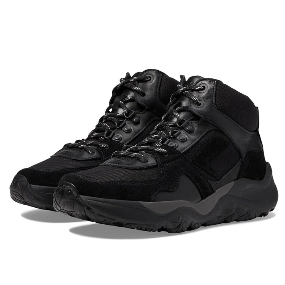 SAS Mens Hi Country-Y Hiking Boots 9 M Black Cast Iron Lace Up Lightweight NIB